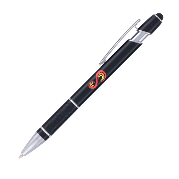 5.63" x .39" x 1.23" metal Vector plunger action pen with... from ASI 62088 IDProductsource