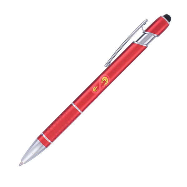 5.63" x .39" x 1.23" metal Vector plunger action pen with... from ASI 62088 IDProductsource