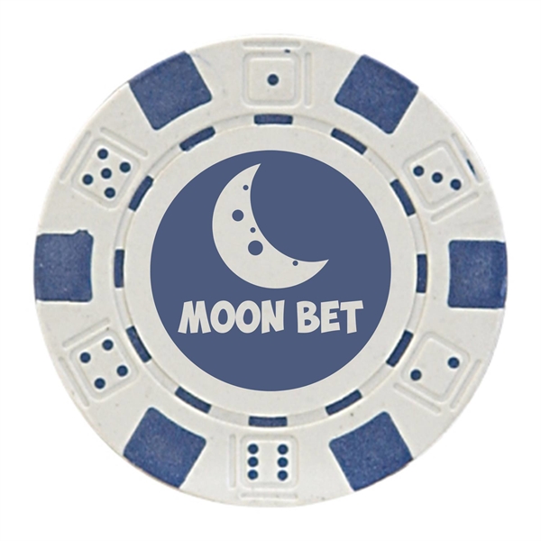 1.25" round ABS composite resin 11.6 g poker chip with four-color... from ASI 62088 IDProductsource