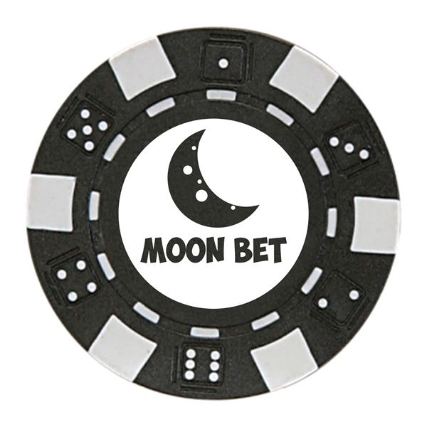 1.25" round ABS composite resin 11.6 g poker chip with four-color... from ASI 62088 IDProductsource