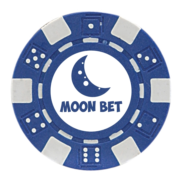 1.25" round ABS composite resin 11.6 g poker chip with four-color... from ASI 62088 IDProductsource