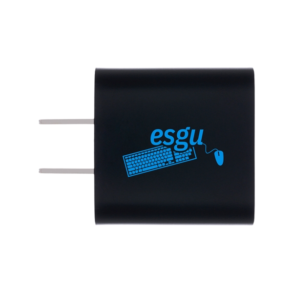 1.62" x 1.5" x 1.875" 18W plug in adapter with USB... from ASI 62088 IDProductsource