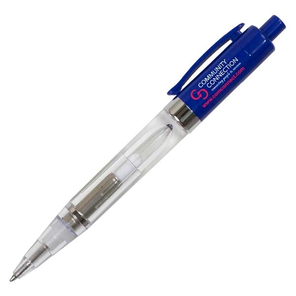 Twist action ballpoint pen with blue LED light.... from ASI 62660 Innovation Line