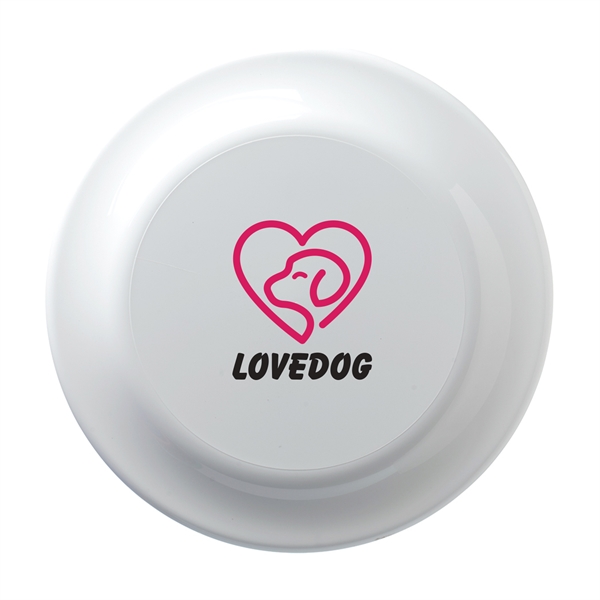 9.25" hard plastic flying disc with two-color imprint.... from ASI 62088 IDProductsource