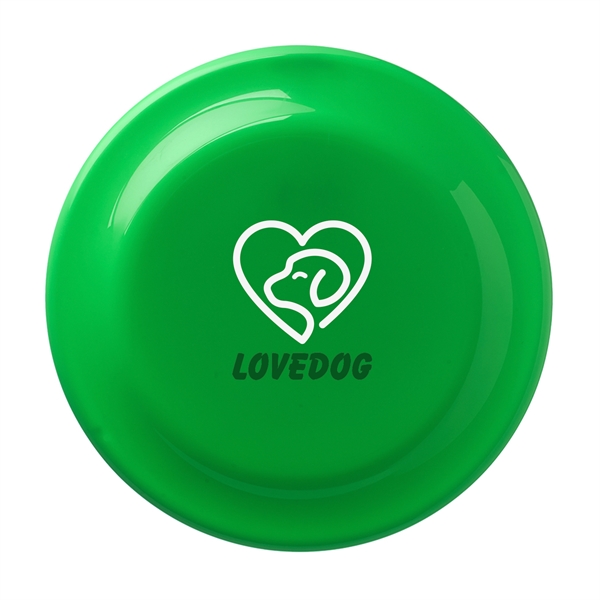 9.25" hard plastic flying disc with two-color imprint.... from ASI 62088 IDProductsource