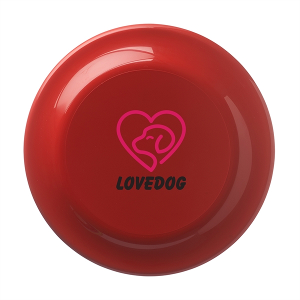 9.25" hard plastic flying disc with two-color imprint.... from ASI 62088 IDProductsource