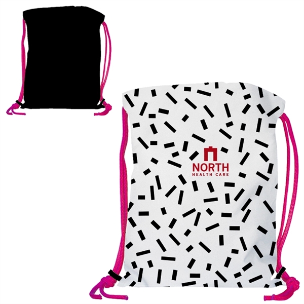 Super Drawstring Backpack - Full Color + High Quality Promo Bag... from ASI 67557 LimeLight Ent