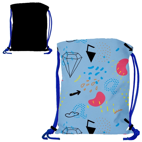 Super Drawstring Backpack - Full Color + High Quality Promo Bag... from ASI 67557 LimeLight Ent