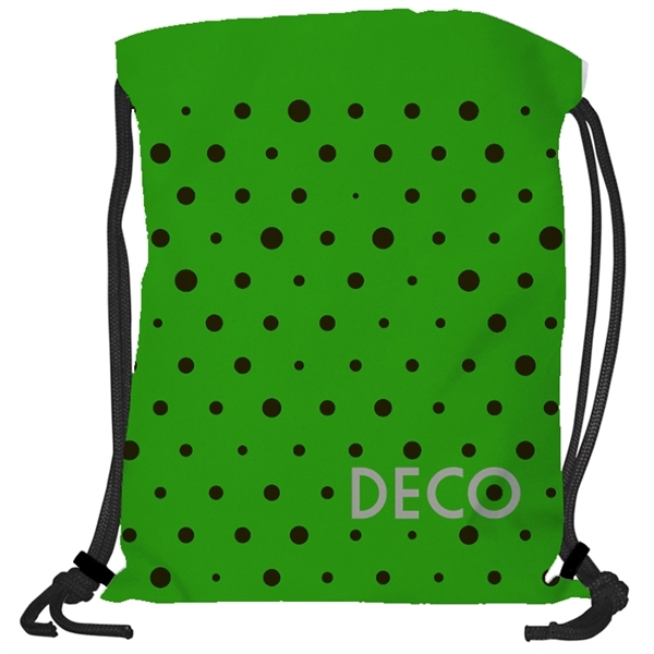 Super Double Sided Sublimated Drawstring Backpack - Show Off Full Color... from ASI 67557 LimeLight Ent