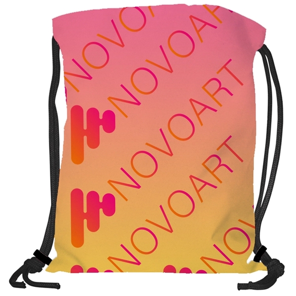 Super Double Sided Sublimated Drawstring Backpack - Show Off Full Color... from ASI 67557 LimeLight Ent