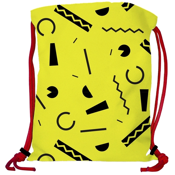 Super Double Sided Sublimated Drawstring Backpack - Show Off Full Color... from ASI 67557 LimeLight Ent