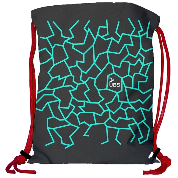 Super Double Sided Sublimated Drawstring Backpack - Show Off Full Color... from ASI 67557 LimeLight Ent