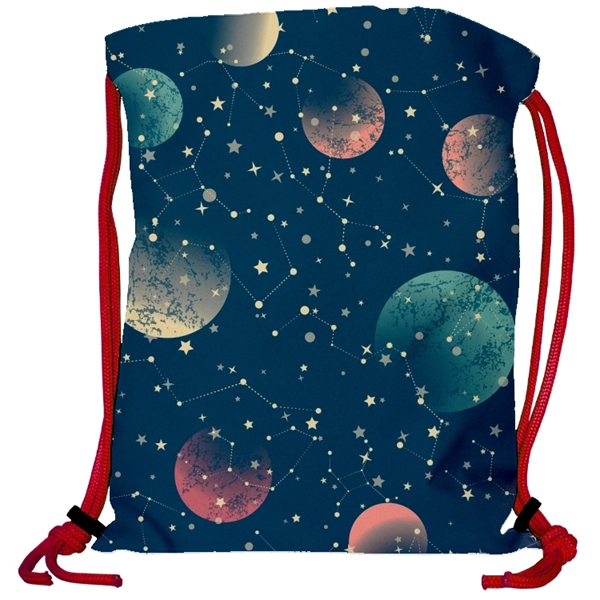 Super Double Sided Sublimated Drawstring Backpack - Show Off Full Color... from ASI 67557 LimeLight Ent