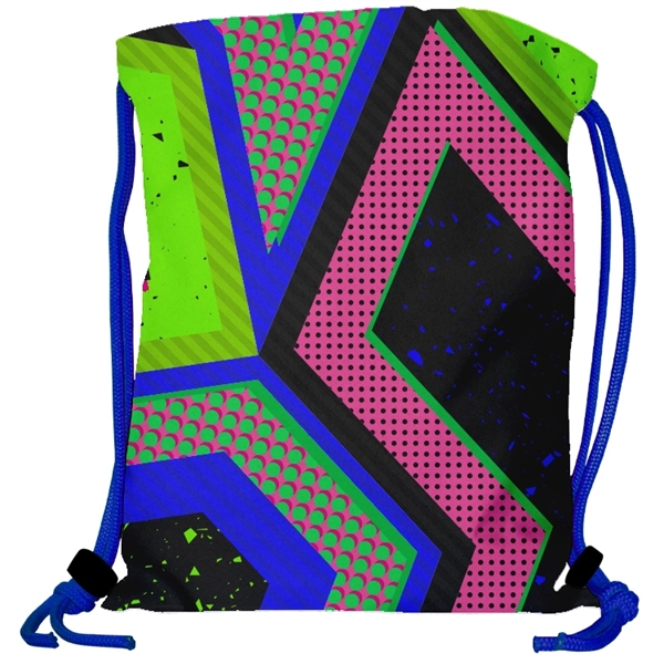 Super Double Sided Sublimated Drawstring Backpack - Show Off Full Color... from ASI 67557 LimeLight Ent