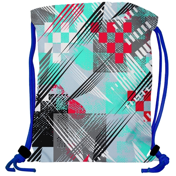 Super Double Sided Sublimated Drawstring Backpack - Show Off Full Color... from ASI 67557 LimeLight Ent
