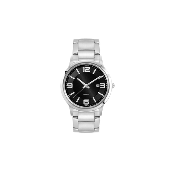 Sleek and stylish women's wristwatch with a 31.5mm stainless steel case... from ASI 67866 Logomark/Valumark