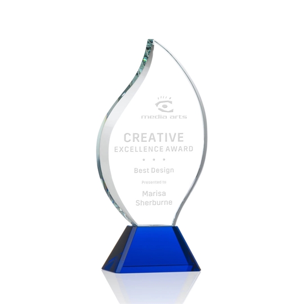 The statuesque Optical Crystal Norina Award features an elegant Flame with... from ASI 84592 St Regis Group / St Regis