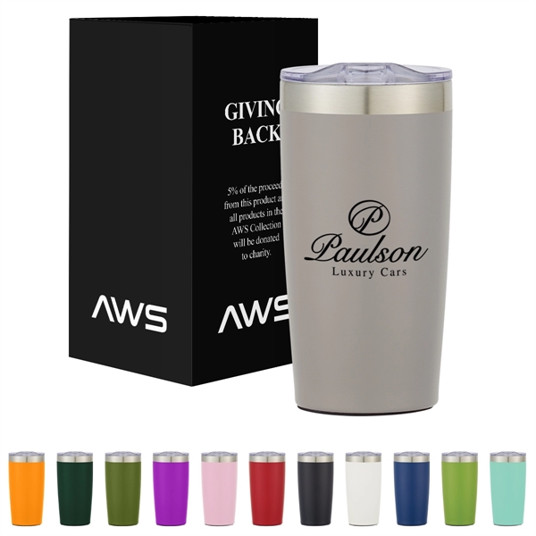 20 oz. AWS two-tone Himalayan tumbler for taking a drink wherever... from ASI 61125 Hit Promotional Products / Hit®