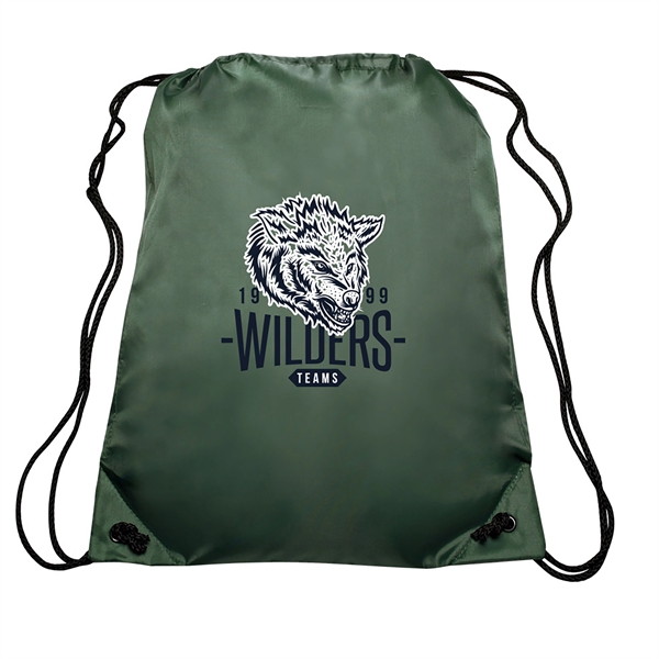 Perfect giveaway for schools and sporting events, the GO-EZ Polyester Drawstring... from ASI 62088 IDProductsource
