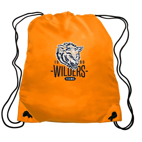 Perfect giveaway for schools and sporting events, the GO-EZ Polyester Drawstring... from ASI 62088 IDProductsource