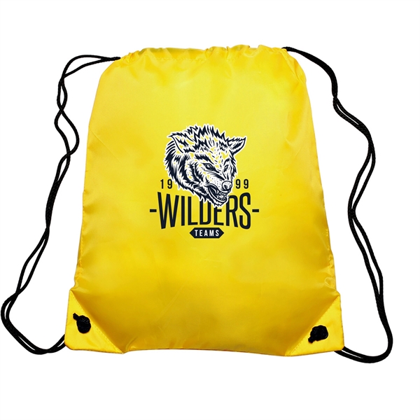 Perfect giveaway for schools and sporting events, the GO-EZ Polyester Drawstring... from ASI 62088 IDProductsource