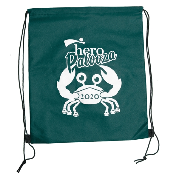 4.5" x 17.5" 80GSM non-woven polypropylene Wanderlust backpack dual drawcords and... from ASI 62088 IDProductsource