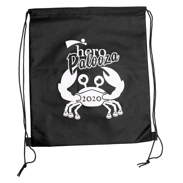 4.5" x 17.5" 80GSM non-woven polypropylene Wanderlust backpack dual drawcords and... from ASI 62088 IDProductsource