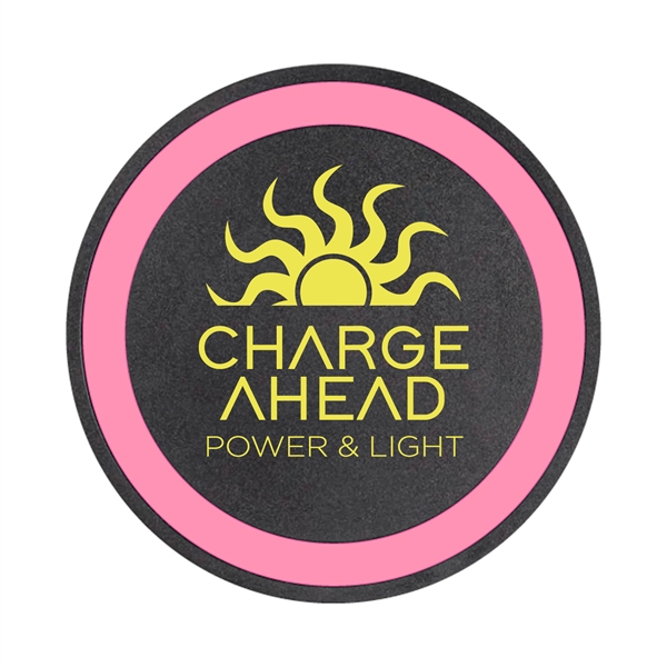 2.75" round plastic Qi wireless charging pad foreign object detection and... from ASI 62088 IDProductsource