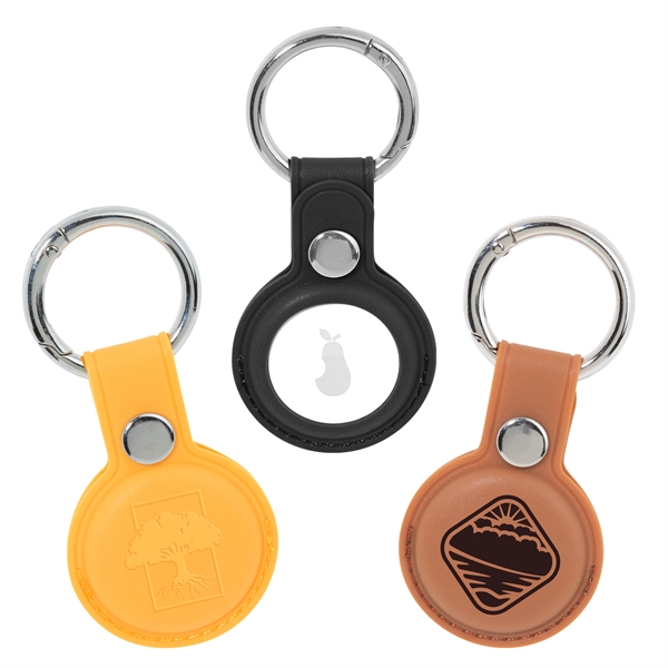 0.375" x 1.625" x 2.5" soft PU plastic keychain with Airtag... from ASI 62088 IDProductsource