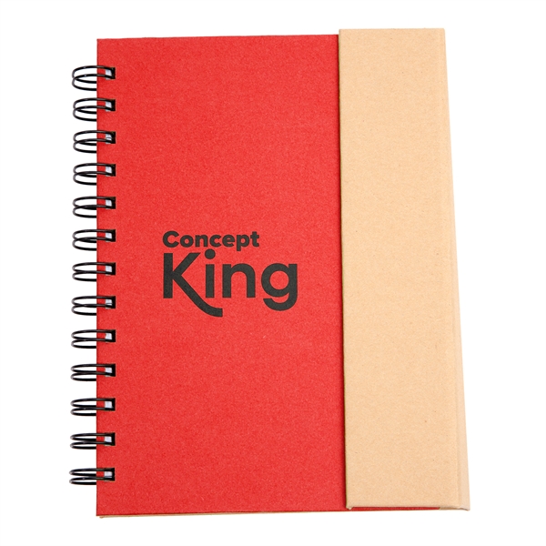 5.25" x 7" spiral-bound 60 page ruled notebook with two-tone cover,... from ASI 62088 IDProductsource