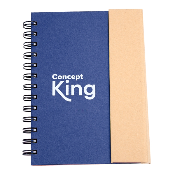 5.25" x 7" spiral-bound 60 page ruled notebook with two-tone cover,... from ASI 62088 IDProductsource