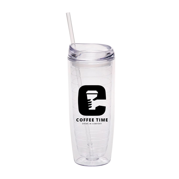 8.75" x 3.25" 20-ounce Comet double wall insulated acrylic tumbler with... from ASI 62088 IDProductsource