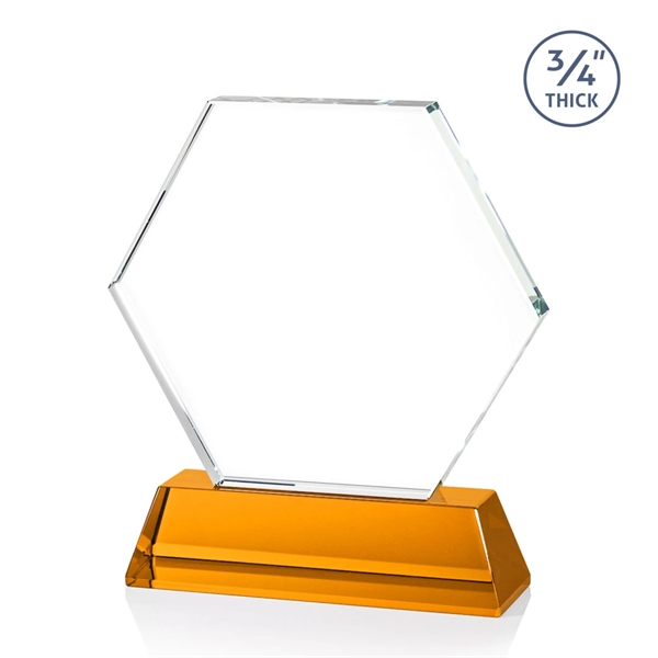 The Ralston Optical Crystal Award on a tall tapered optical base... from ASI 84592 St Regis Group / St Regis