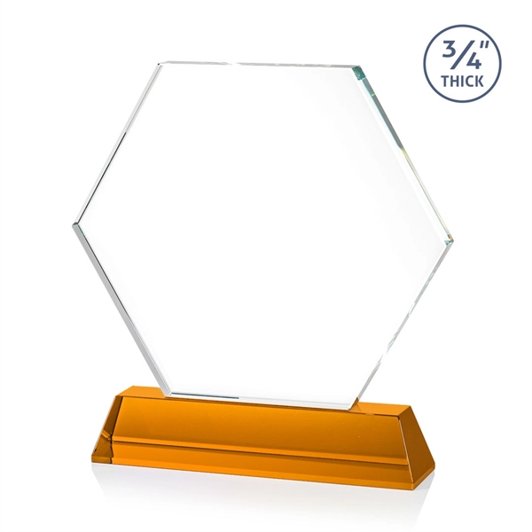 The Ralston Optical Crystal Award on a tall tapered optical base... from ASI 84592 St Regis Group / St Regis
