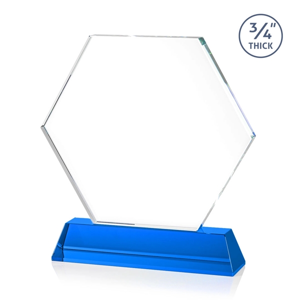 The Ralston Optical Crystal Award on a tall tapered optical base... from ASI 84592 St Regis Group / St Regis