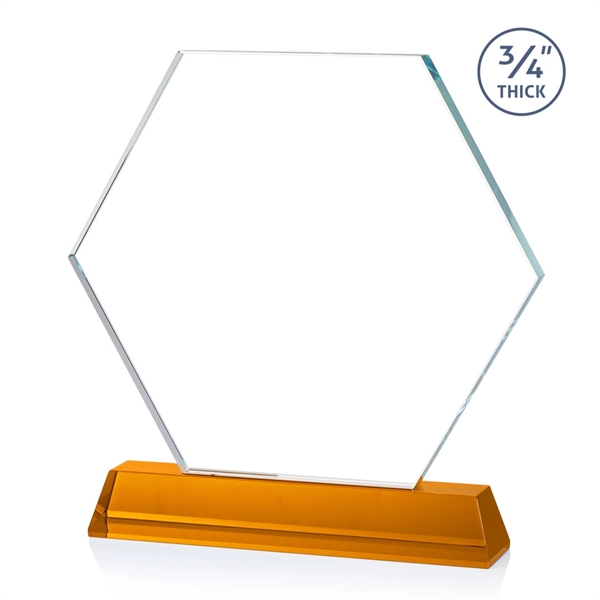 The Ralston Optical Crystal VividPrint™ Award on a tall tapered optical... from ASI 84592 St Regis Group / St Regis
