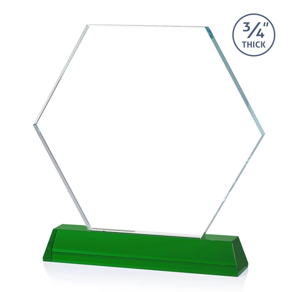 The Ralston Optical Crystal VividPrint™ Award on a tall tapered optical... from ASI 84592 St Regis Group / St Regis