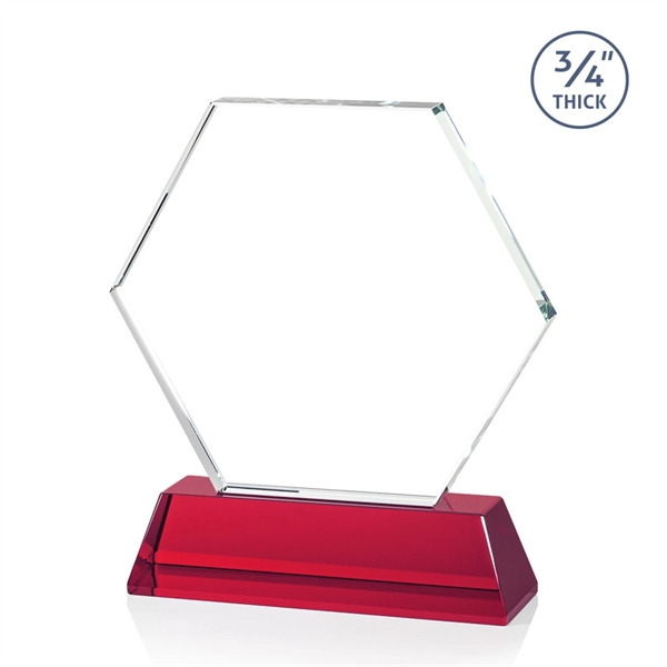 The Ralston Optical Crystal VividPrint™ Award on a tall tapered optical... from ASI 84592 St Regis Group / St Regis