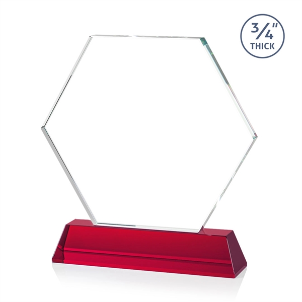 The Ralston Optical Crystal VividPrint™ Award on a tall tapered optical... from ASI 84592 St Regis Group / St Regis