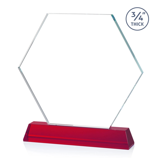 The Ralston Optical Crystal VividPrint™ Award on a tall tapered optical... from ASI 84592 St Regis Group / St Regis
