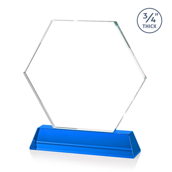 The Ralston Optical Crystal VividPrint™ Award on a tall tapered optical... from ASI 84592 St Regis Group / St Regis