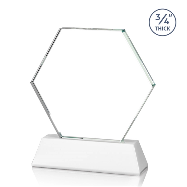 The Ralston Optical Crystal VividPrint™ Award on a tall tapered optical... from ASI 84592 St Regis Group / St Regis