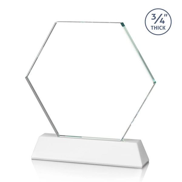 The Ralston Optical Crystal VividPrint™ Award on a tall tapered optical... from ASI 84592 St Regis Group / St Regis