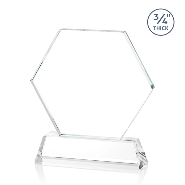The Ralston Optical Crystal VividPrint™ Award on a tall tapered optical... from ASI 84592 St Regis Group / St Regis