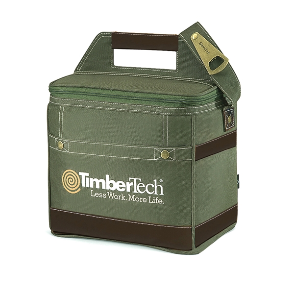 12-bottle/18-can polyester cooler with collapsible removable 12-bottle divider.... from ASI 56070 Gemline / Gemline®