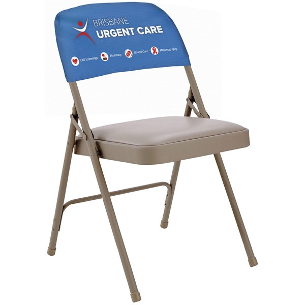 Fully customizable Folding Chair Back Cover made from super soft stretch... from ASI 80228 Quinn