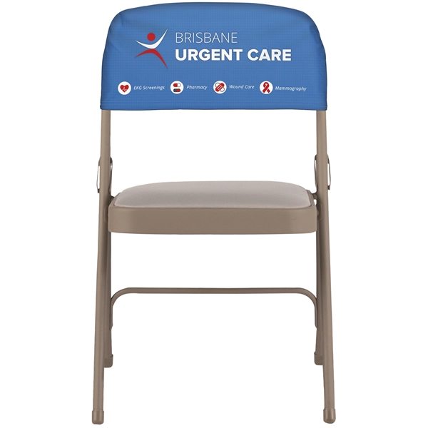 Fully customizable Folding Chair Back Cover made from super soft stretch... from ASI 80228 Quinn