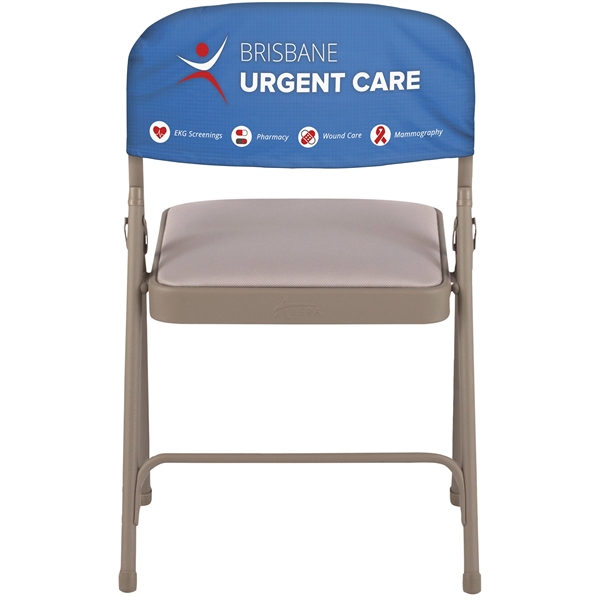 Fully customizable Folding Chair Back Cover made from super soft stretch... from ASI 80228 Quinn