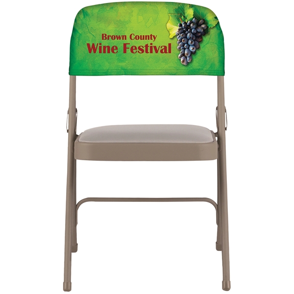 Fully customizable Folding Chair Back Cover made from super soft stretch... from ASI 80228 Quinn
