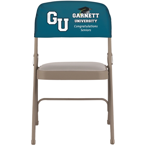 Fully customizable Folding Chair Back Cover made from super soft stretch... from ASI 80228 Quinn